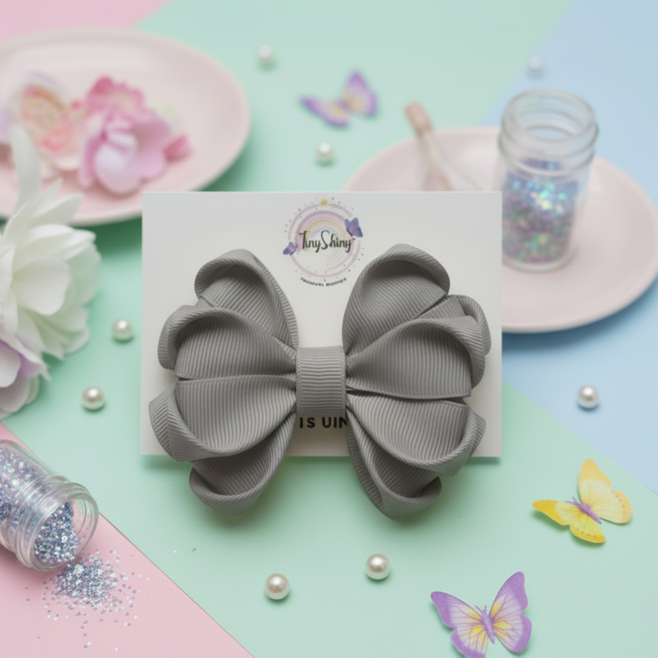 GRB-Boutique Bow-Style 3-Dark Grey