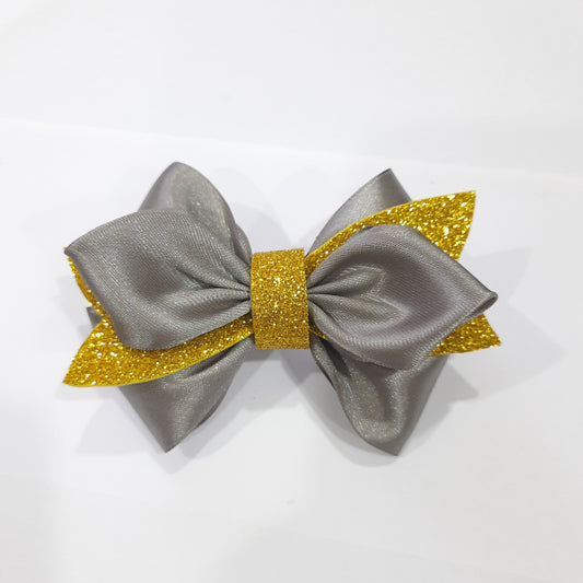 SatinRibbon-Bow-Style2-Dark Grey