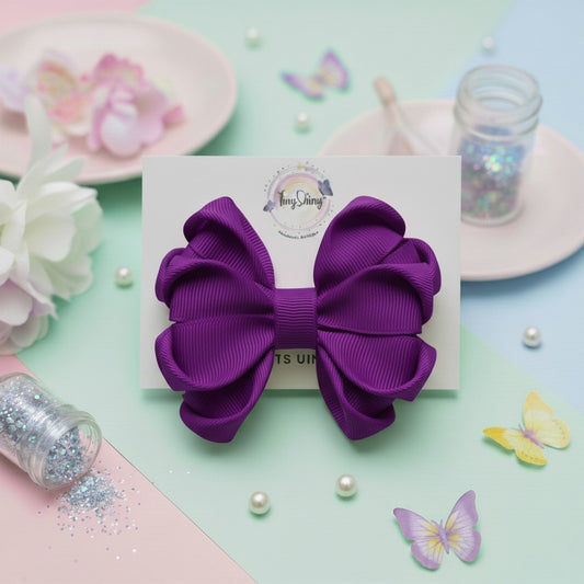 GRB-Boutique Bow-Style 3-Deep Purple