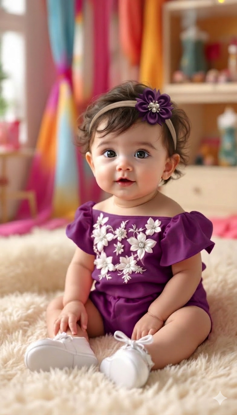 Baby Bow-Style 9-Deep Purple