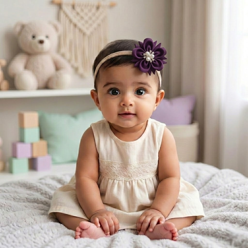 Baby Bow-Style 9-Deep Purple