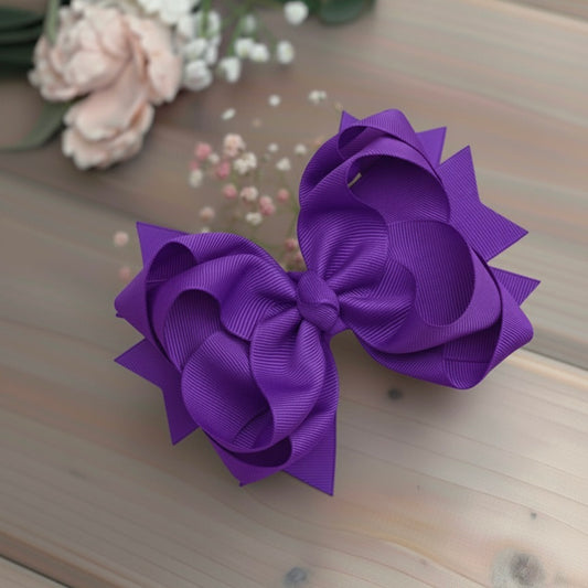 GRB-Boutique Bow-Style 1-Deep Purple