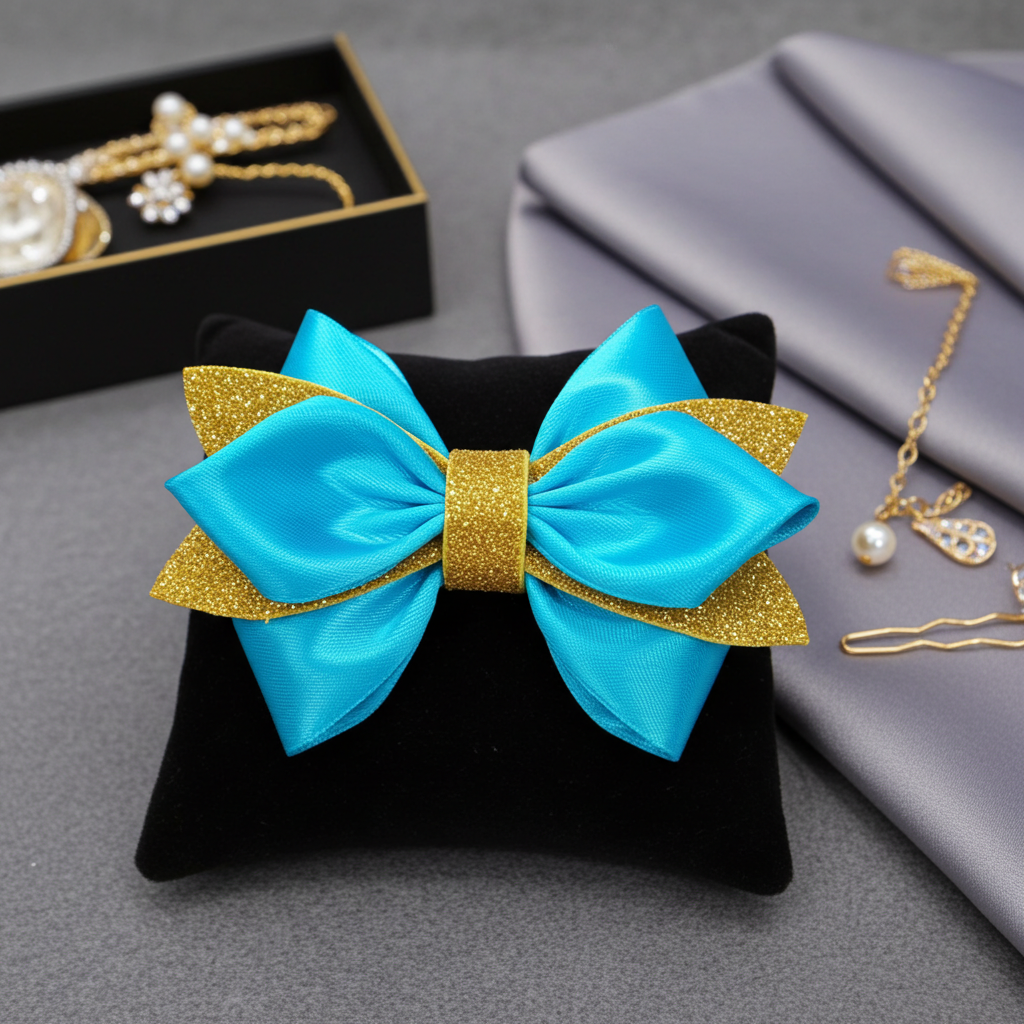 SatinRibbon-Bow-Style2-Sky Blue
