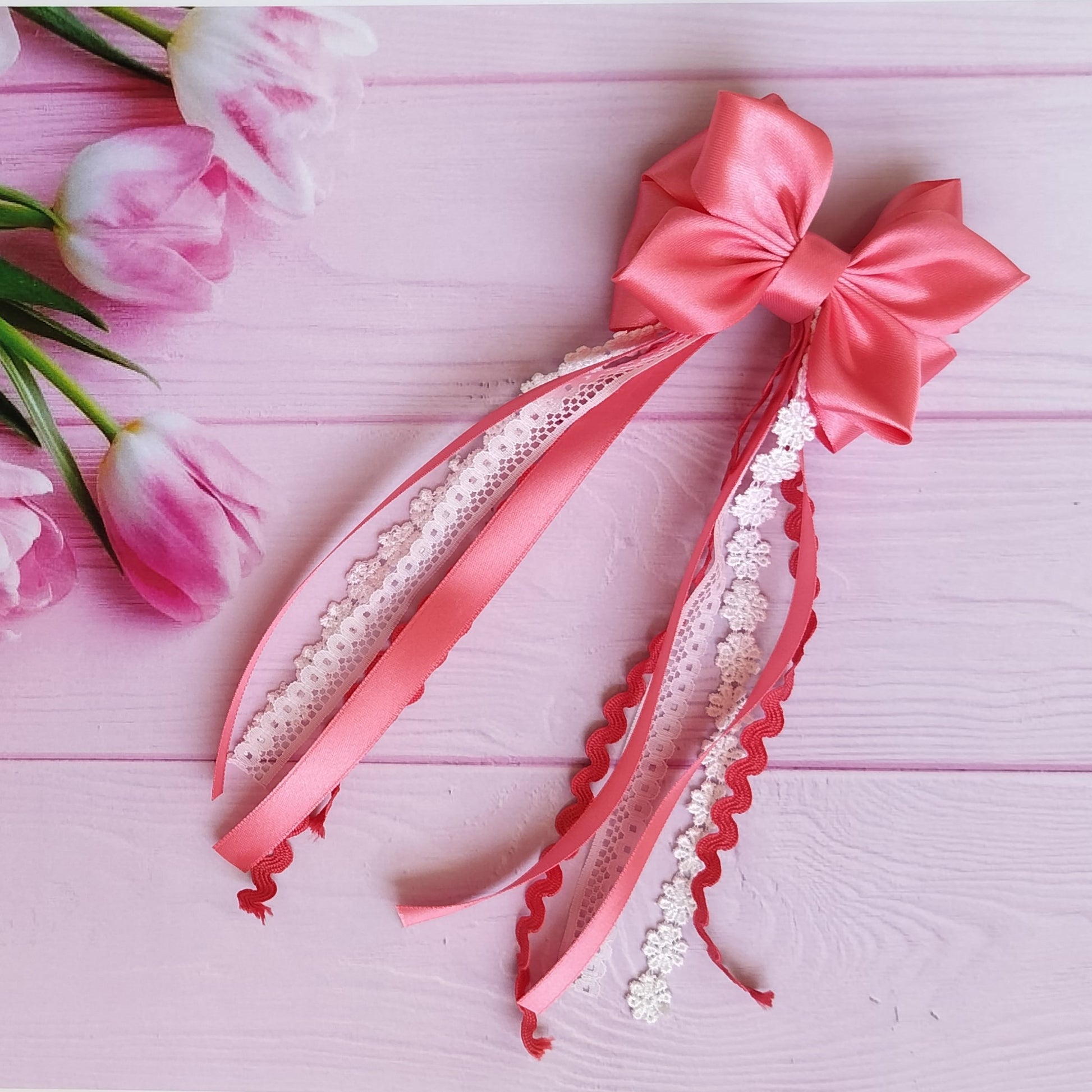 Fairytale Bow - Rose Pink - For all occasion, TinyShiny bows are on the rise as a trend for mothers and daughters. They are an elegant and sophisticated way to add a touch of glamor to hairstyles, creating an amazing look for mothers and daughters.