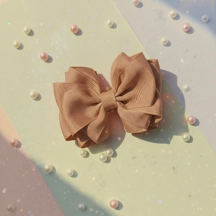 Handmade Hair Bows - Rose Gold - Hair Accessories for Girls/Teens