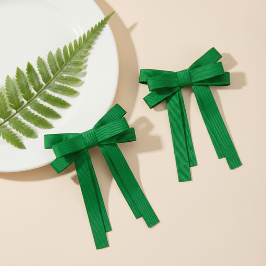 GRB-Twin Bow Clips-Style4-Green