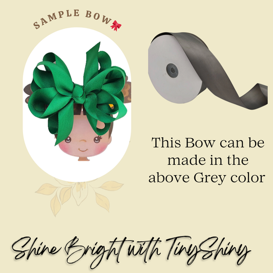 Octopus Bow - Medium -  Dark Grey