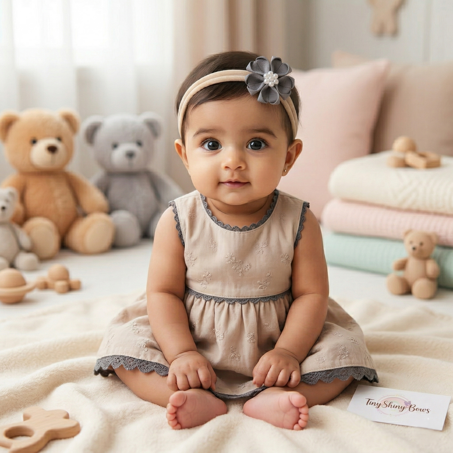 Baby Bow-Style 10-Dark Grey