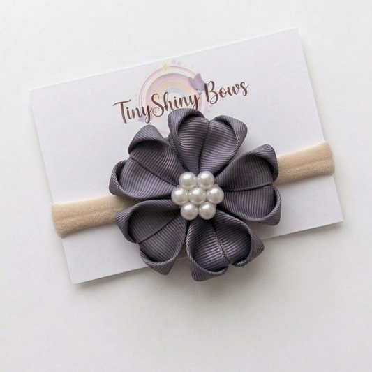 Baby Bow-Style 10-Dark Grey