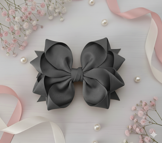 GRB-Boutique Bow-Style 4-Dark Grey