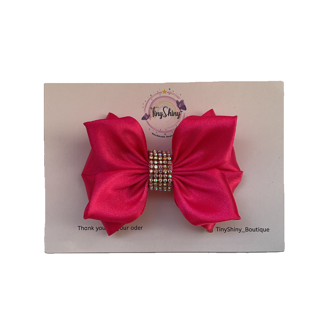 SatinRibbon-Bow-Style3-Hot Pink