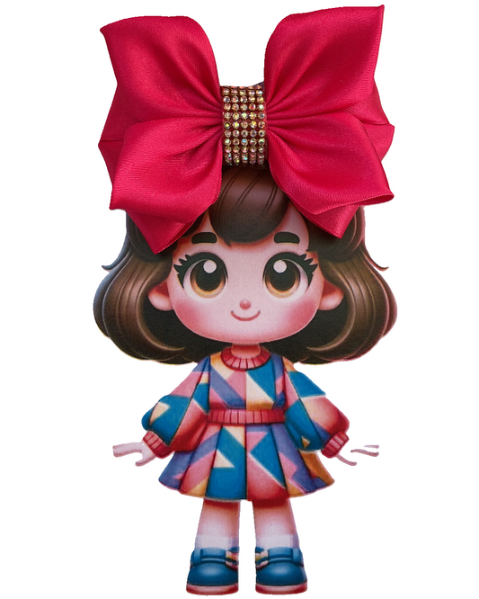 SatinRibbon-Bow-Style3-Hot Pink