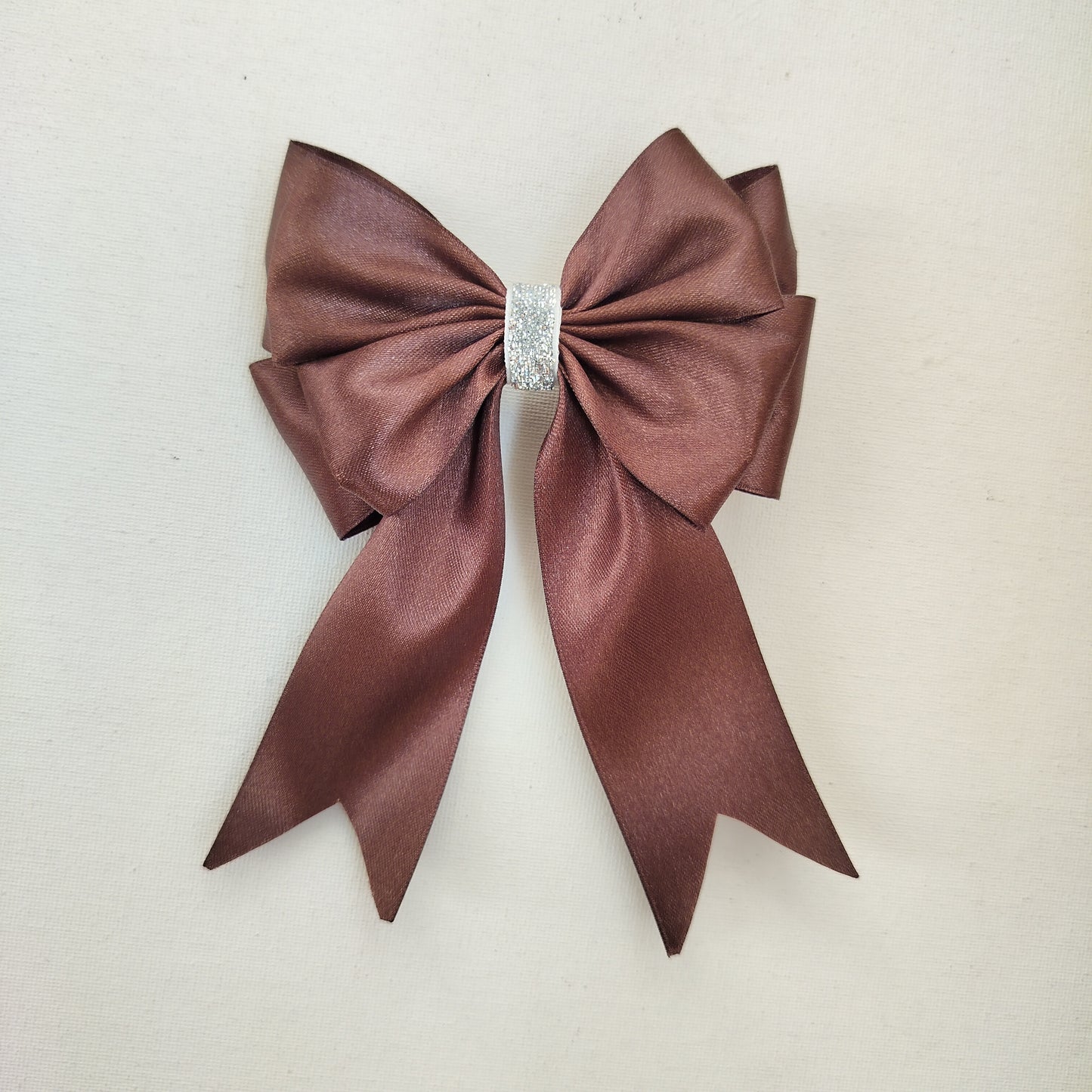 SatinRibbon-Bow-Style4-Coffee Brown