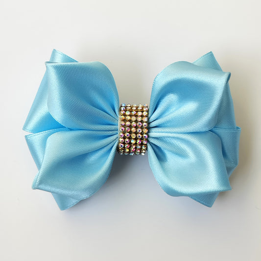 SatinRibbon-Bow-Style3-Baby Blue