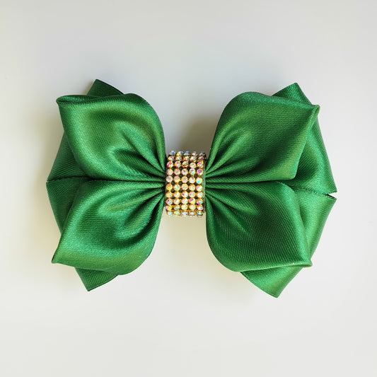 SatinRibbon-Bow-Style3-Dark Green