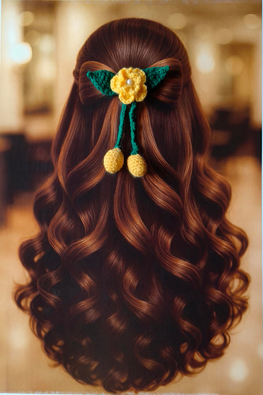 Crochet Bow Pattern3 - Yellow