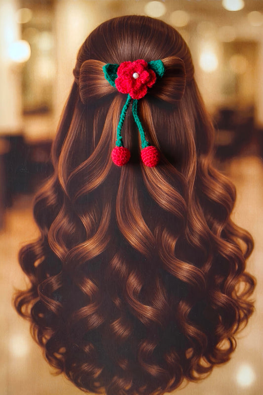 Crochet Bow Pattern3 - Red
