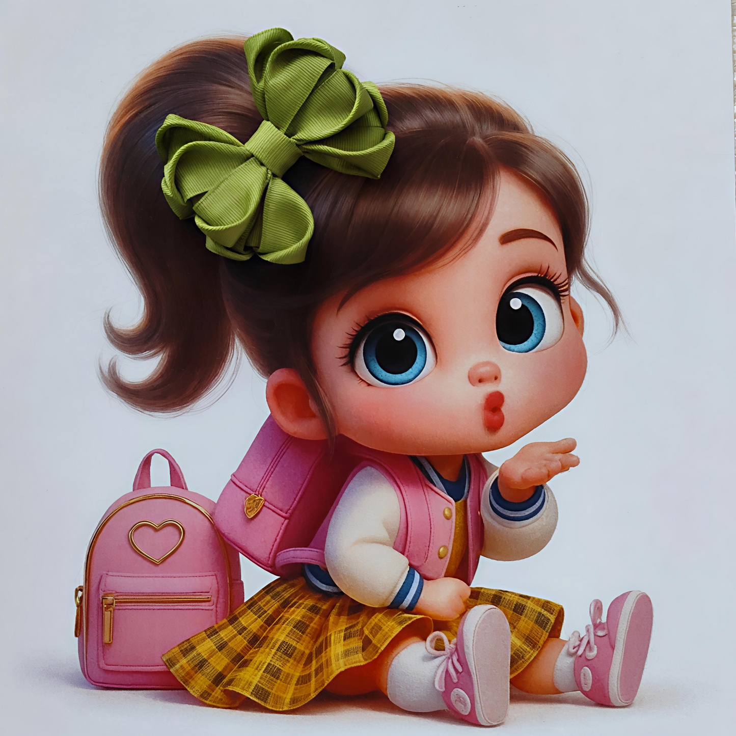 GRB-Boutique Bow-Style 3-Leaf Green