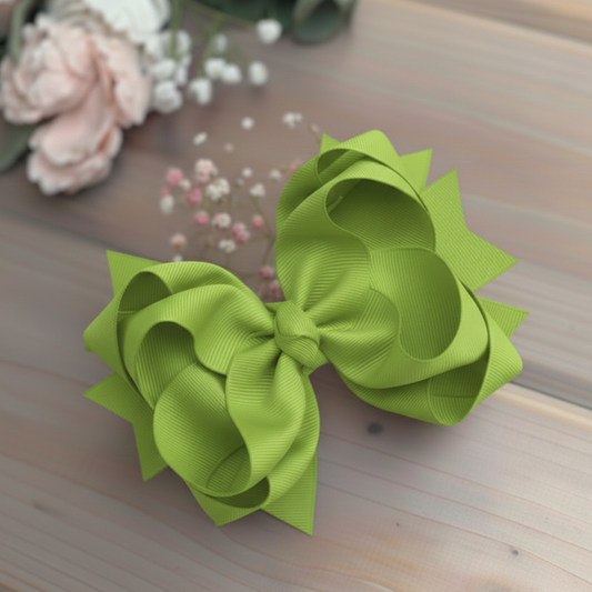 GRB-Boutique Bow-Style 1-Leaf Green
