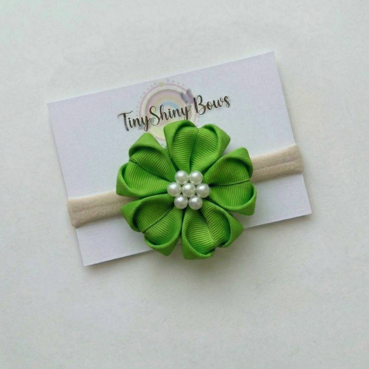 Baby Bow-Style 10-Leaf Green