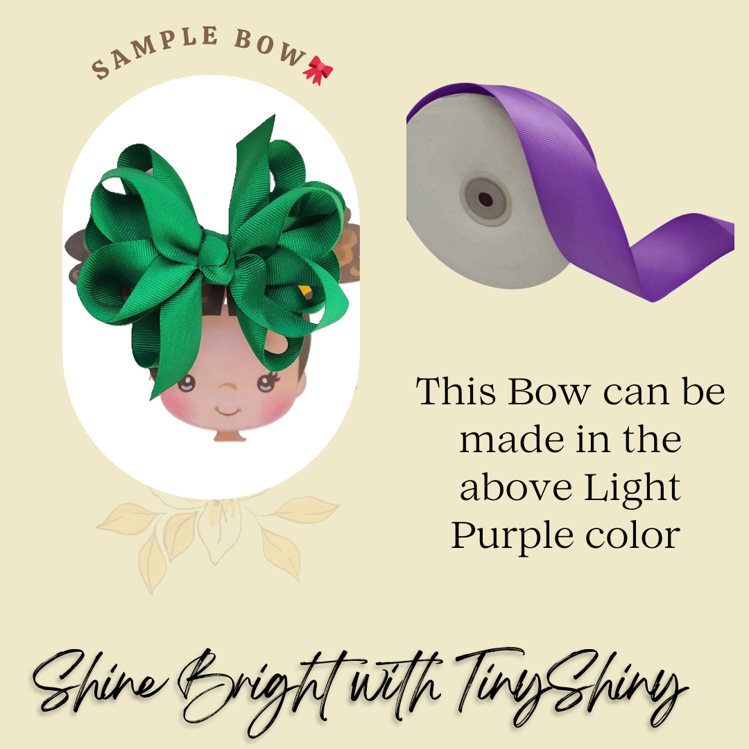 Octopus Bow - Medium -  Light Purple