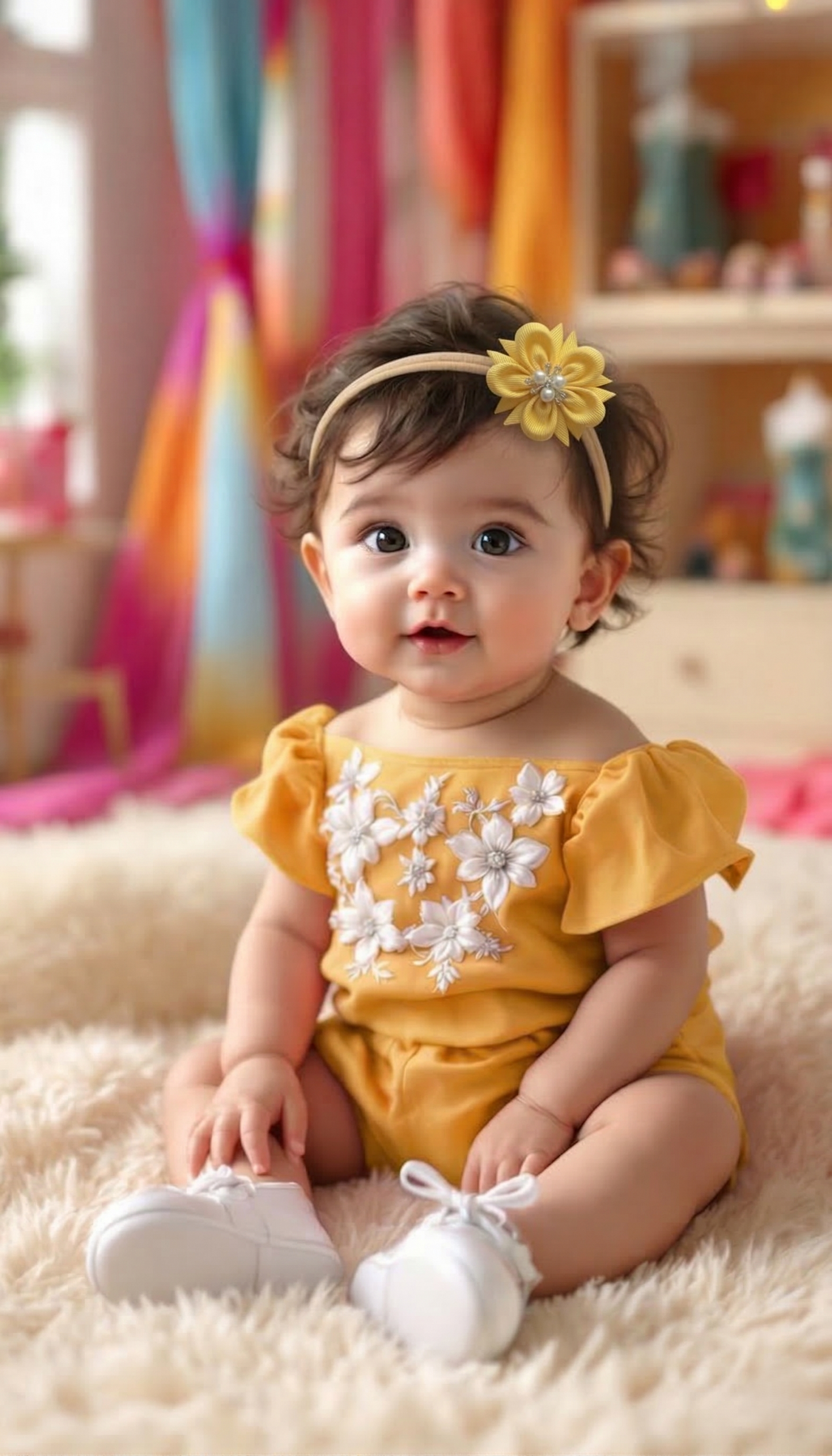 Baby Bow-Style 9-Marigold