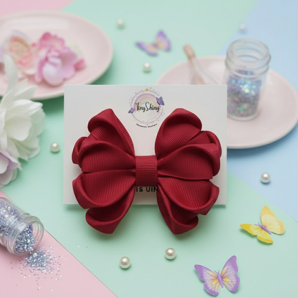 GRB-Boutique Bow-Style 3-Maroon