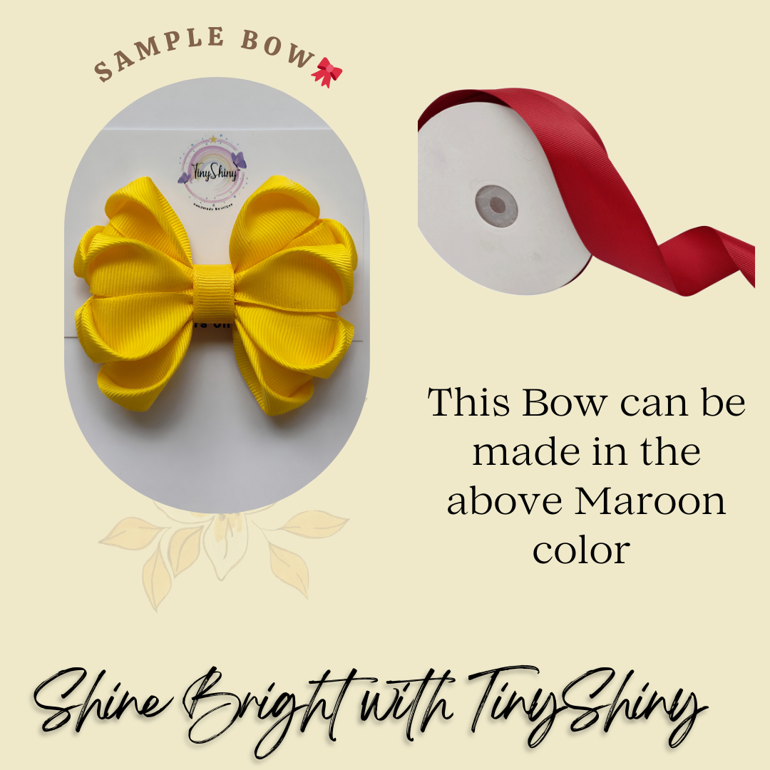 GRB-Boutique Bow-Style 3-Maroon