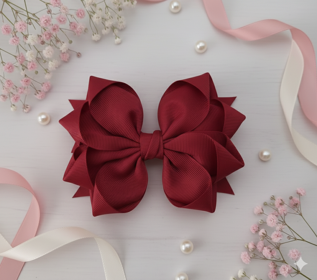 GRB-Boutique Bow-Style 4-Maroon