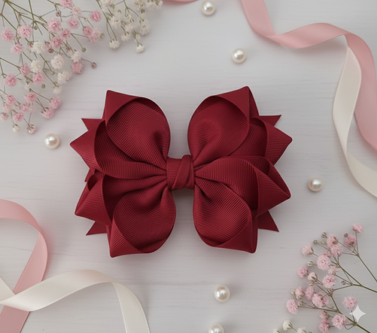 GRB-Boutique Bow-Style 4-Maroon