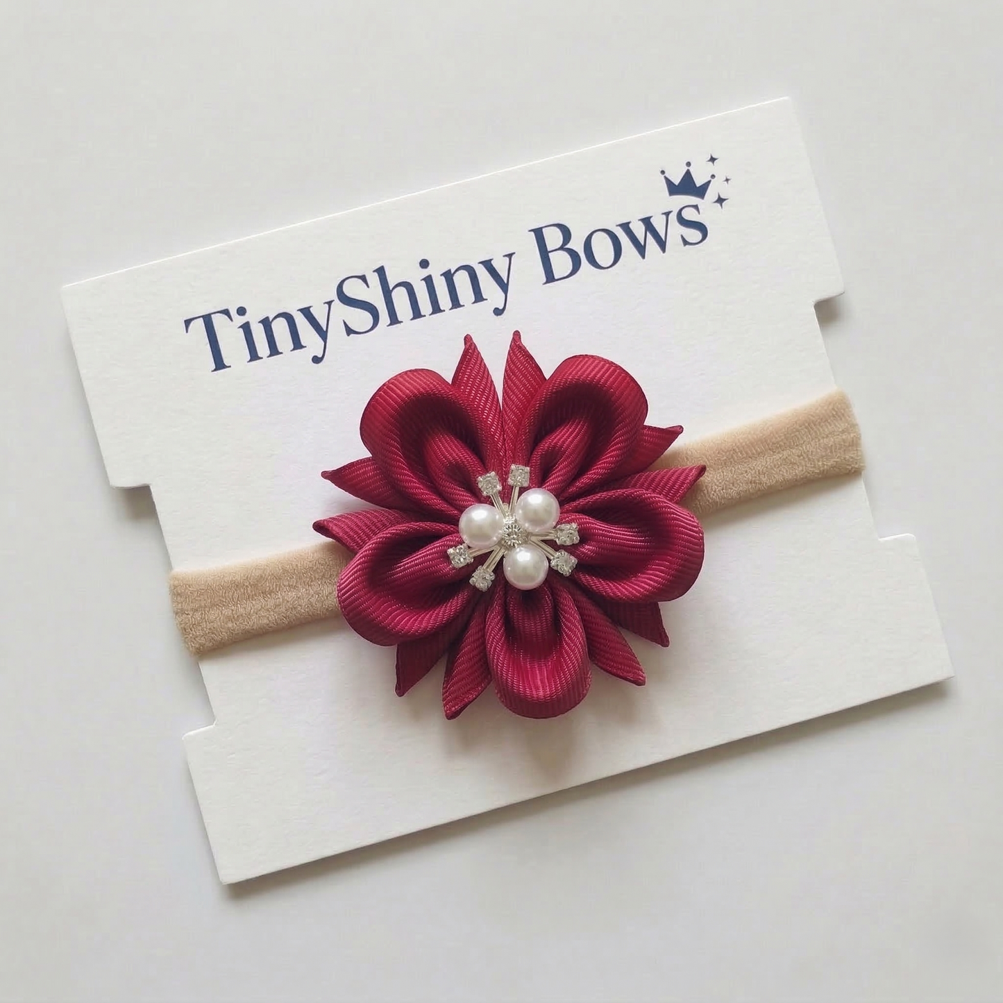 Baby Bow-Style 9-Maroon