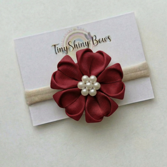 Baby Bow-Style 10-Maroon