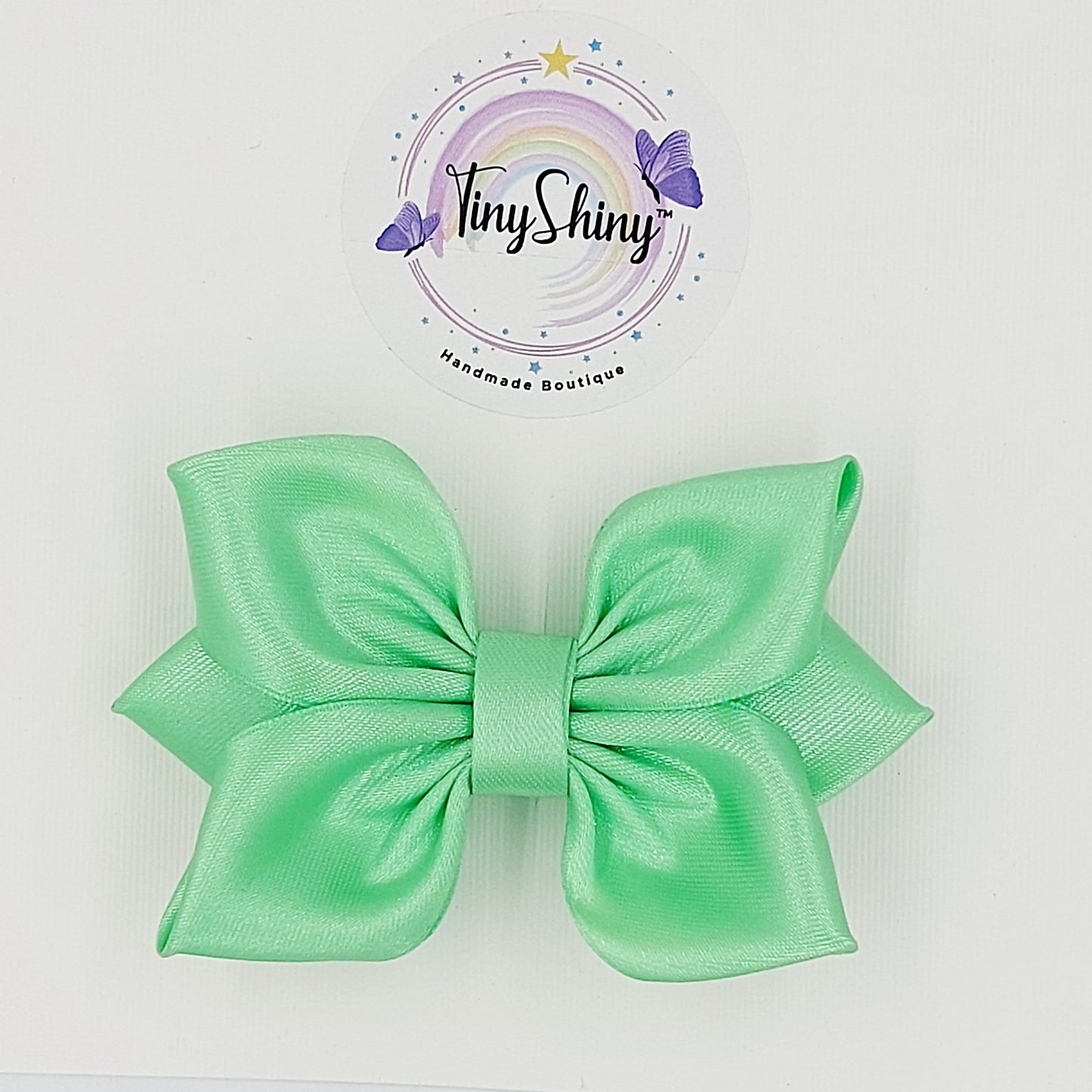 SatinRibbon-Bow-Style1-Mint Green