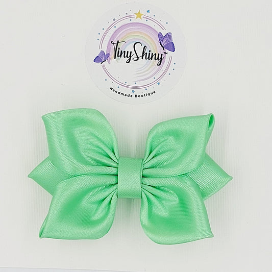 SatinRibbon-Bow-Style1-Mint Green