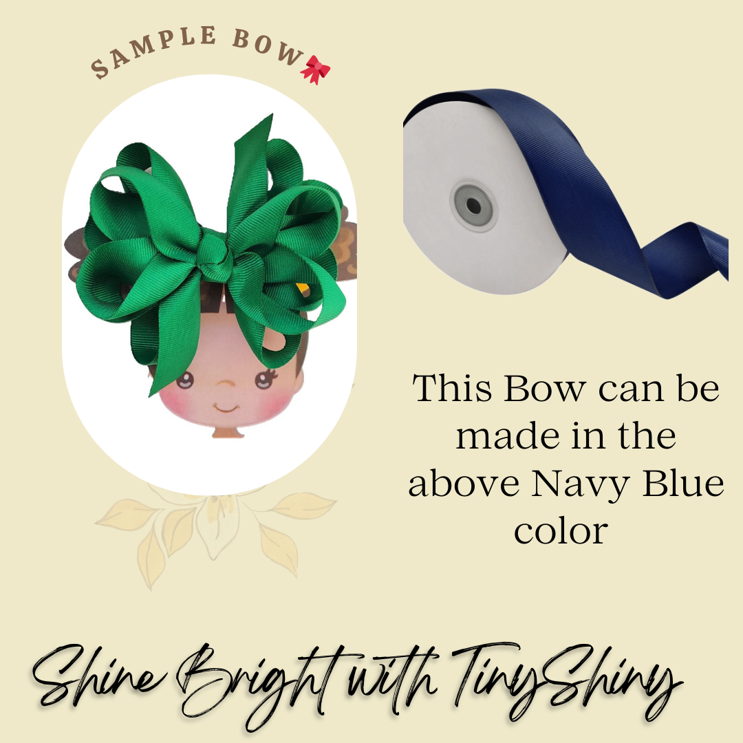 Octopus Bow - Medium -  Navy Blue