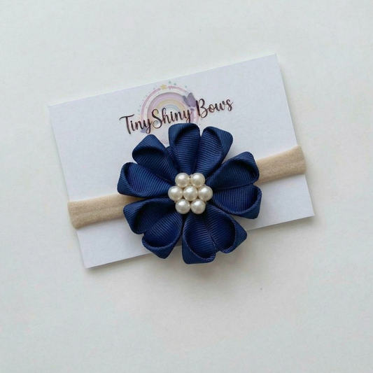 Baby Bow-Style 10-Navy Blue