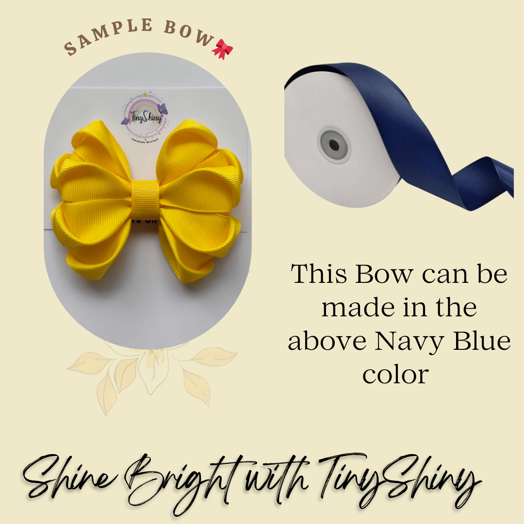 GRB-Boutique Bow-Style 3-Navy Blue