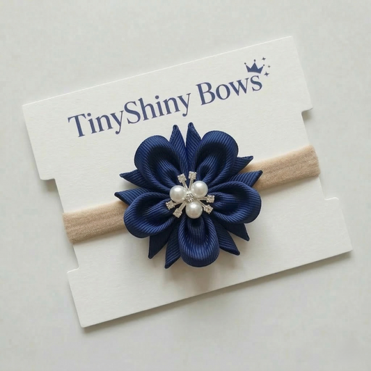 Baby Bow-Style 9-Navy Blue