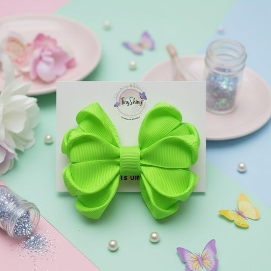 GRB-Boutique Bow-Style 3-Neon Green