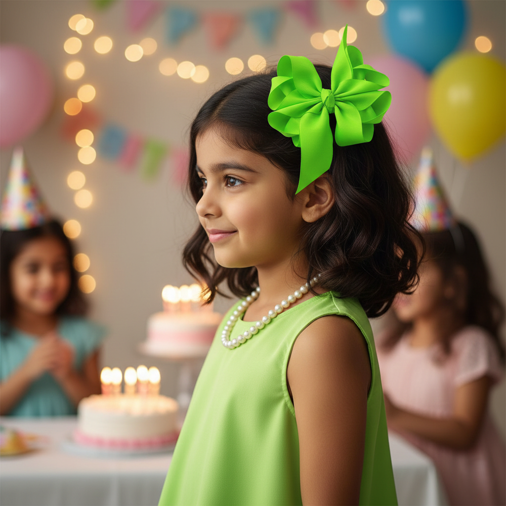 Octopus-Bow-4Layer-Style1-Neon Green