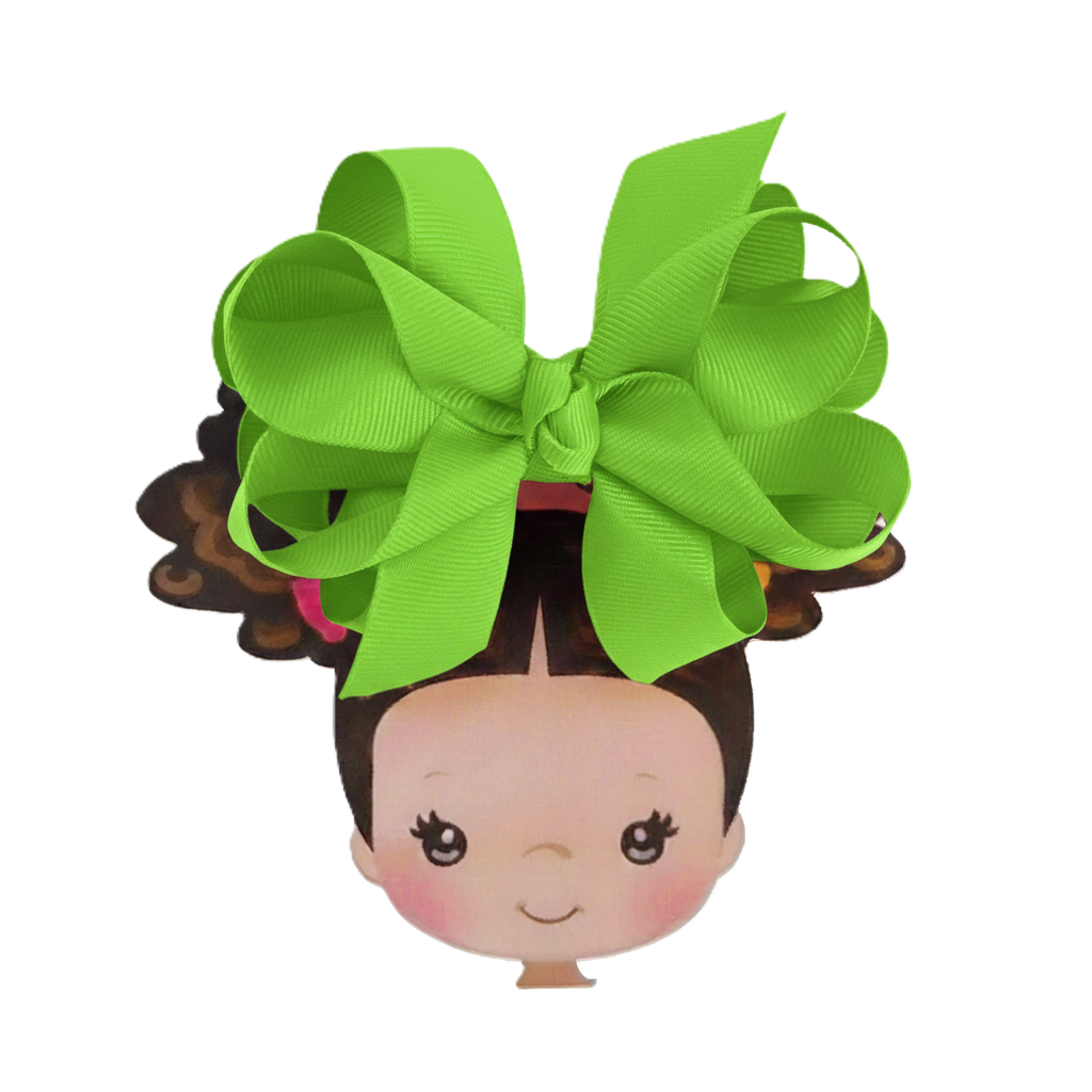 Octopus Bow - Medium -  Neon Green