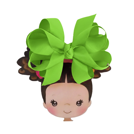 Octopus Bow - Medium -  Neon Green