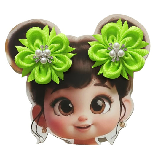 GRB-Twin Clips-Style 2-Neon Green