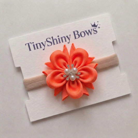 Baby Bow-Style 9-Neon Orange
