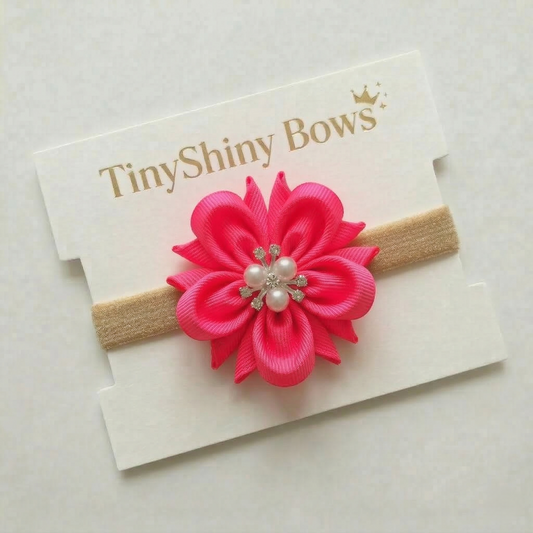 Baby Bow-Style 9-Neon Pink