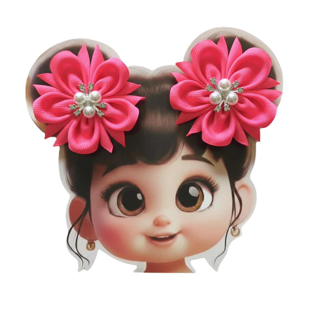 GRB-Twin Clips-Style 2-Neon Pink