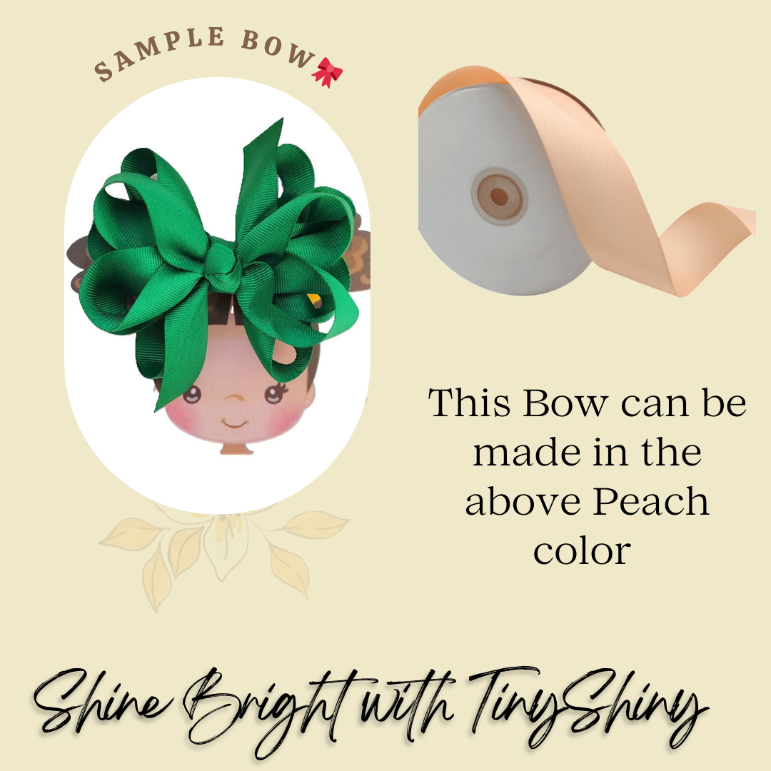 Octopus Bow - Medium -  Peach