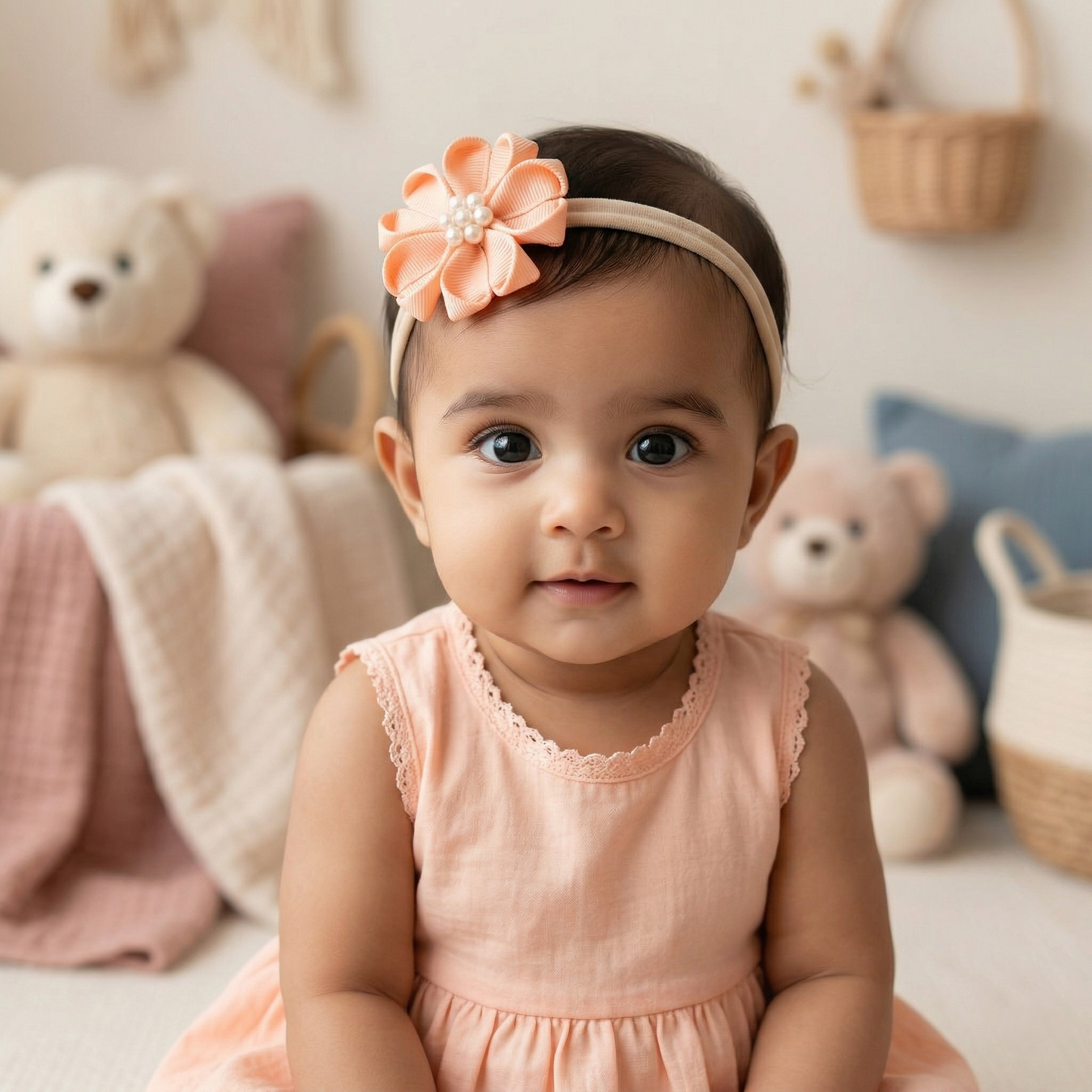 Baby Bow-Style 10-Peach