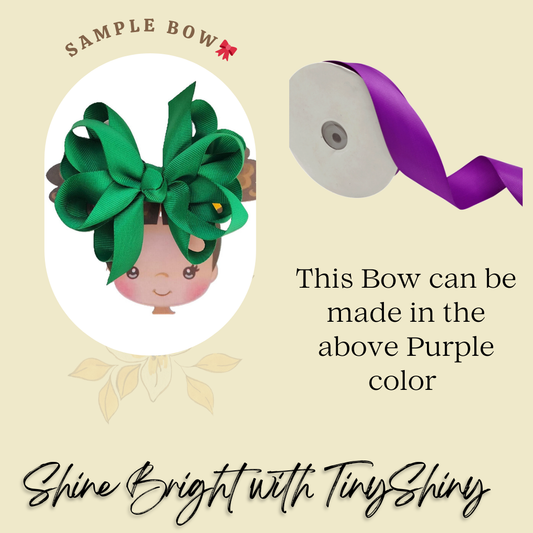 Octopus Bow - Medium -  Purple