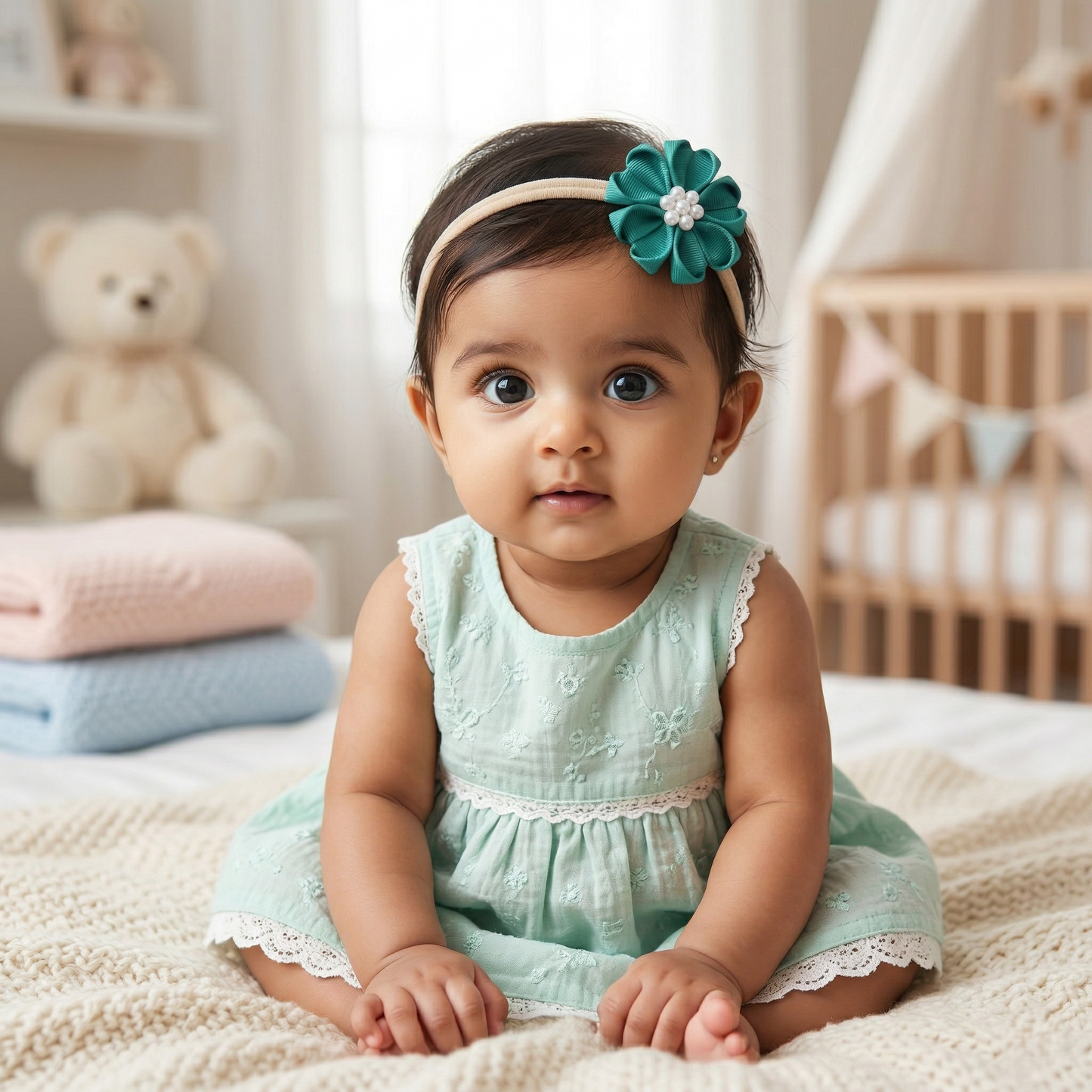 Baby Bow-Style 10-Rama Green